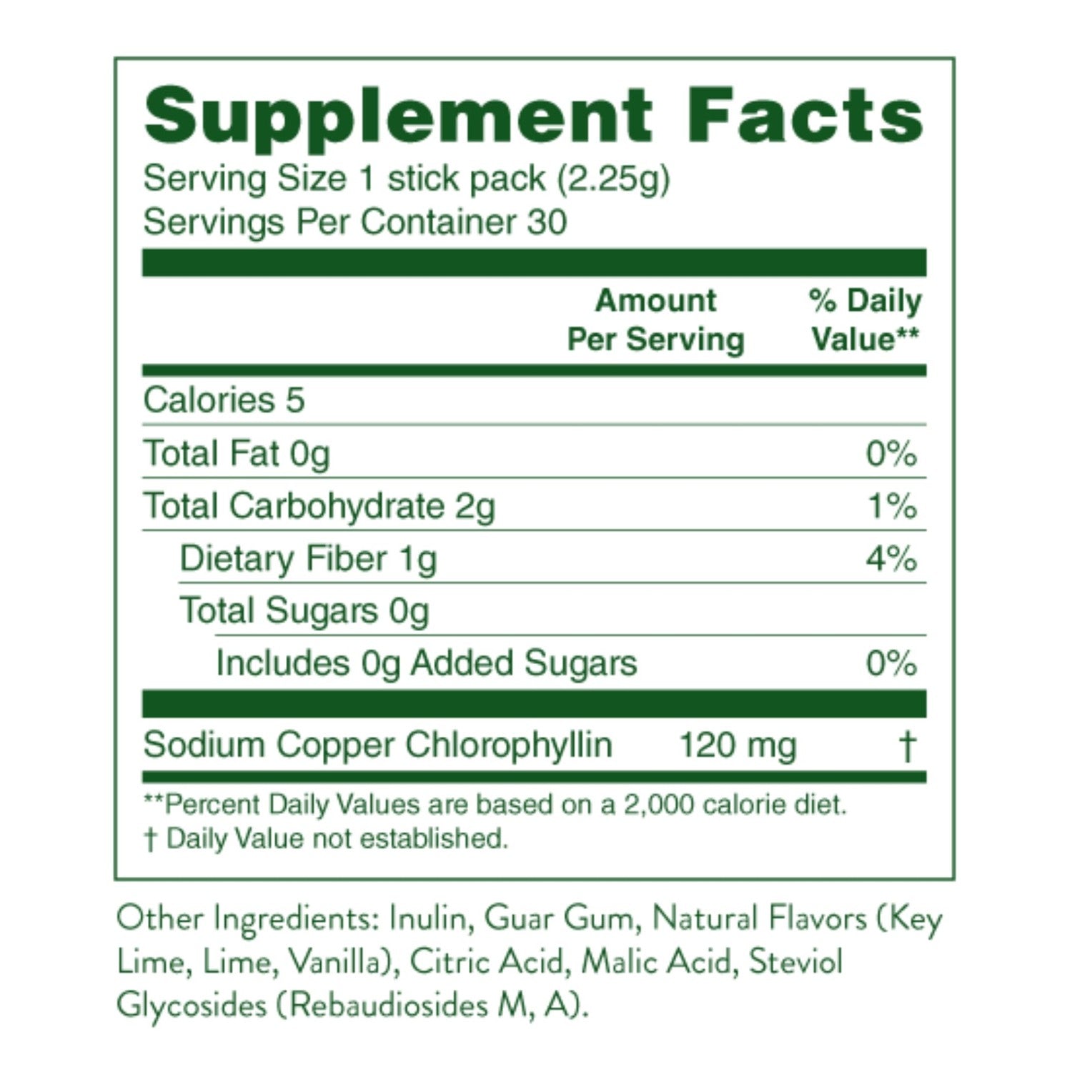 Nature's Sunshine Chlorophyll Stick Packs: Supercharge Your Detox and Boost Gut Health in Convenient, Delicious Stick Packs (Lime Twist)