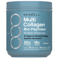 NeoCell Multi Collagen Bio-Peptides Powder | 22oz | Advanced with Hyaluronic Acid and Vitamin C | 10 Super Types of Collagen | Superior Absorption | Grassfed Protein Supplement