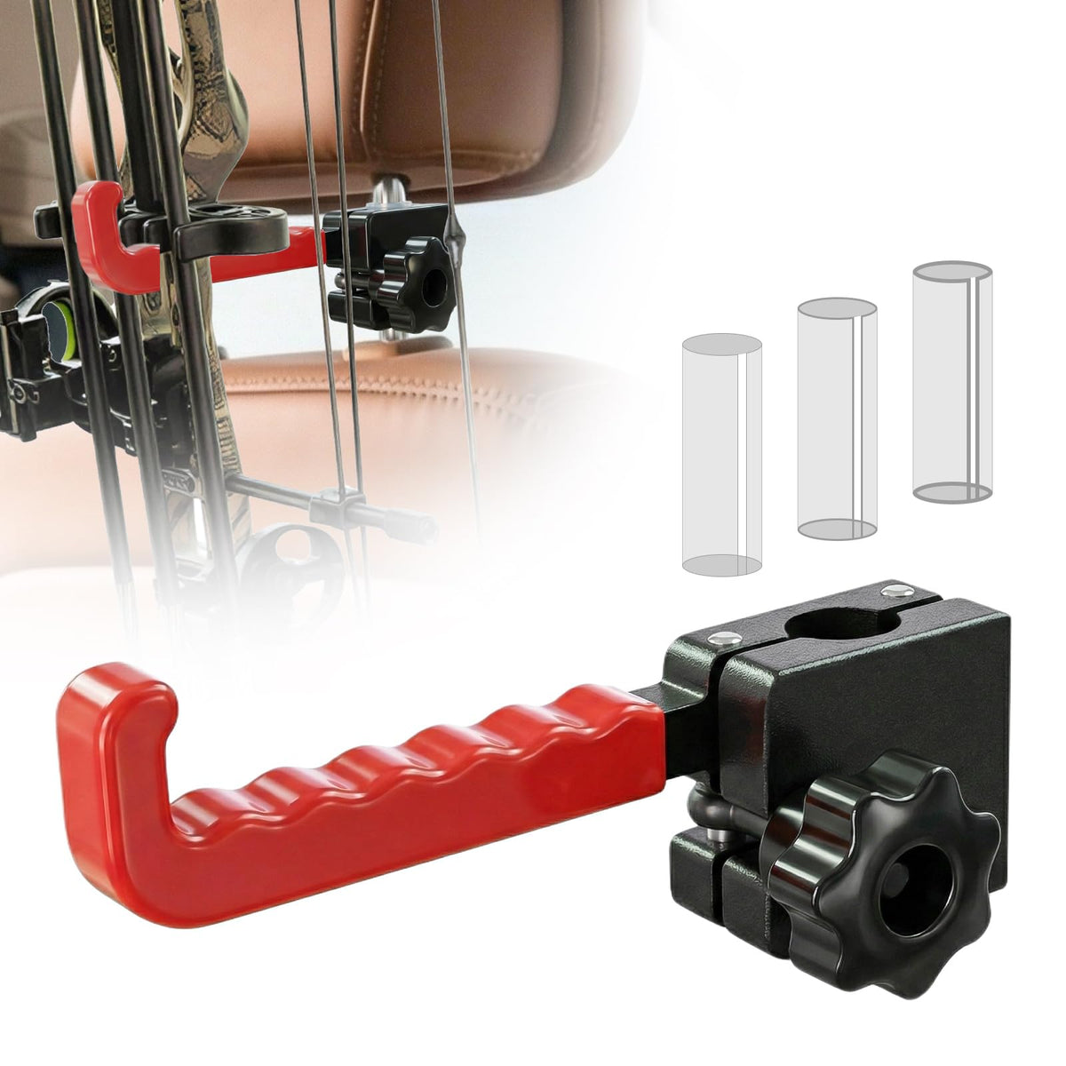 Heavy Duty Steel Bow Hanger for Truck, Headrest Hard hat Holder for Truck