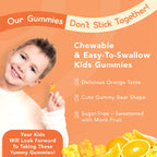 GOJOY NATURALS Kids Focus Gummies – Saffron, Magnesium Glycinate, L-Theanine & Inositol Supplement for Kids & Teens – Focus, Attention & Calm – Vegan, Sugar-Free, Non-GMO