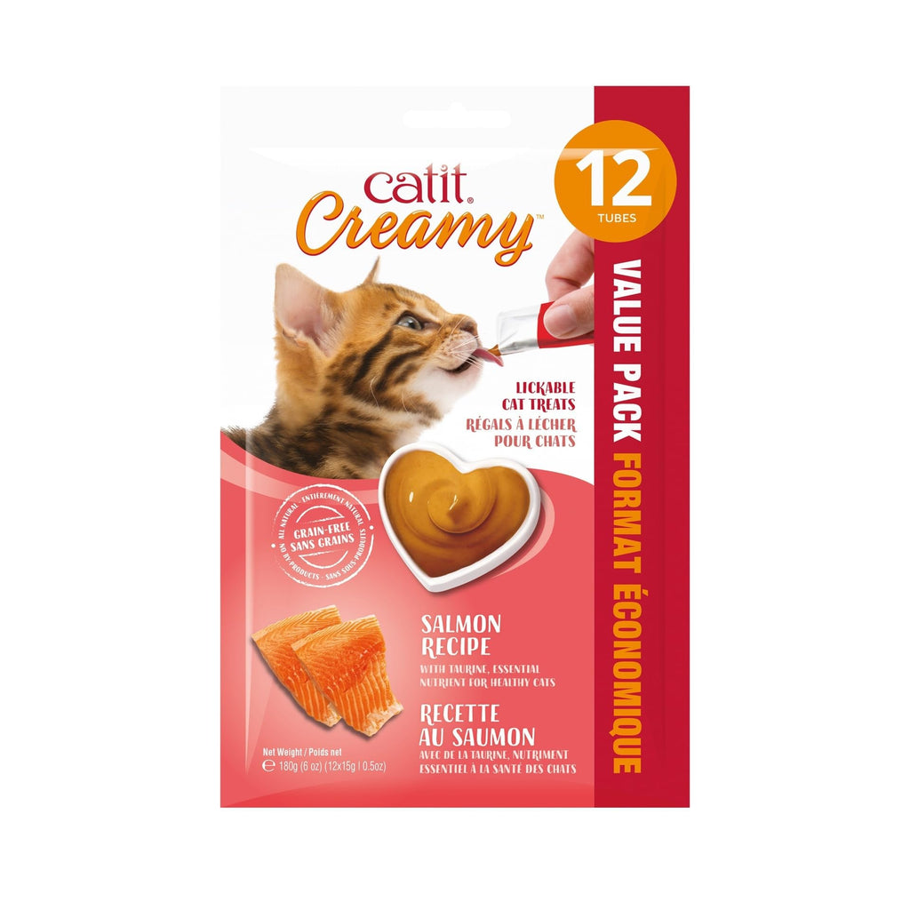 Catit Creamy Lickable Cat Treat, Assortment, 72-Pack