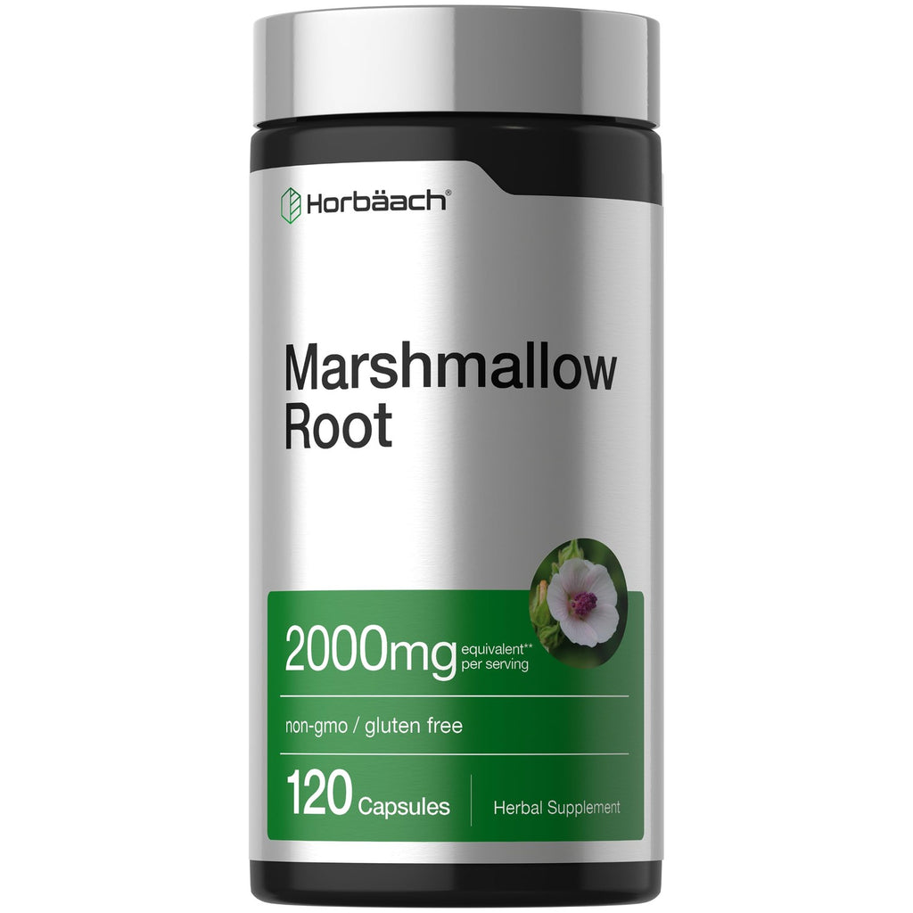 Horbäach Marshmallow Root Capsules | 120 Count | Non-GMO & Gluten Free