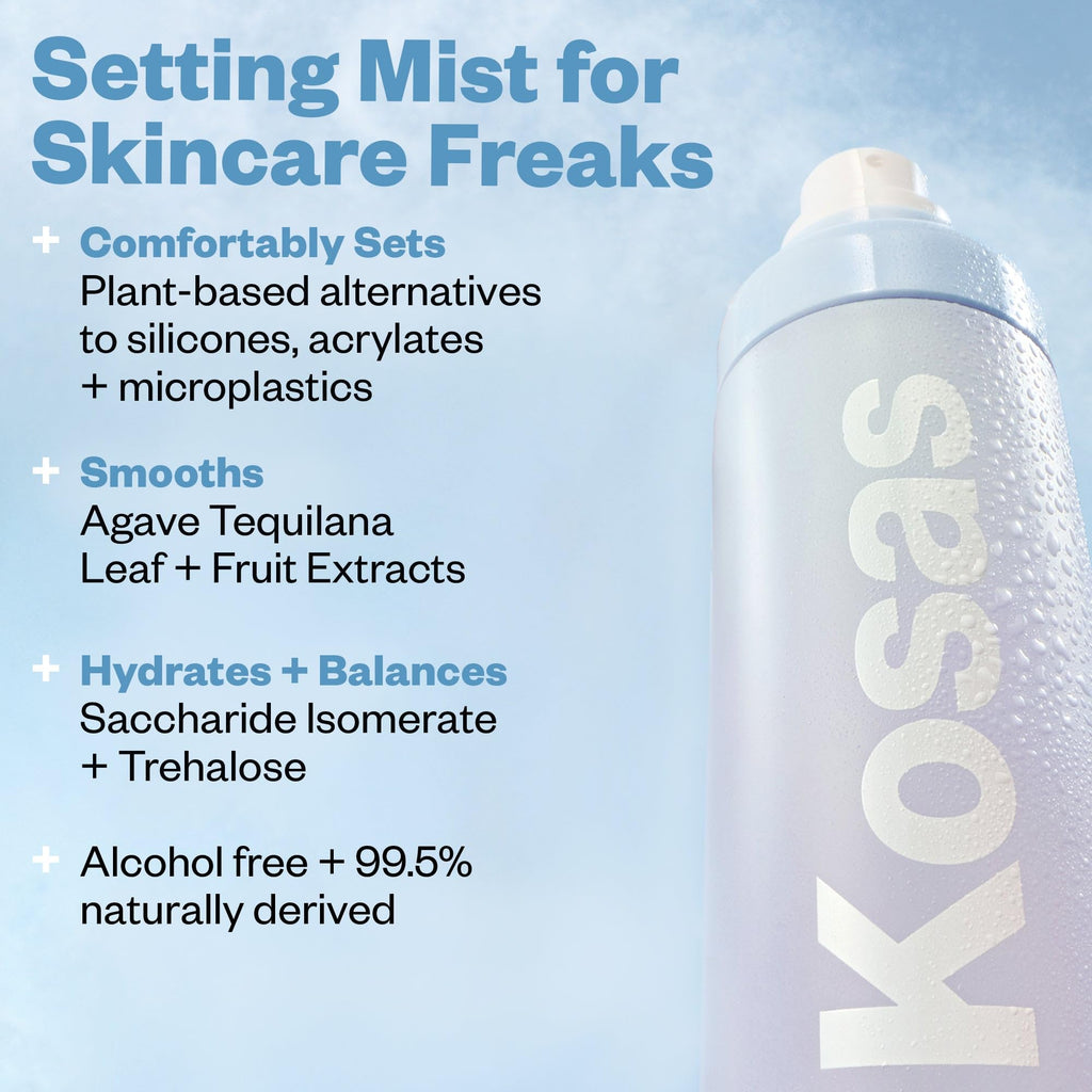Buy now Kosas Cloud Set Airy Setting Spray,+ Smoothing Mist Æ’?? Hydrating Makeup Spray, Alcohol Free, Oil Free, 12-Hour Hold, Minimizes Appearance of Pores,Lightweight Refreshing Face Mist for All Skin Types at indiglob india