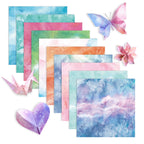 200 Sheets Origami Paper, Fantasy Starry Sky Origami Paper Double Sided,10 Designs Origami Kit Squares for Scrapbook Decor, Folding Crafts Kids DIY School Arts Crafts Projects(3.74*3.74in)