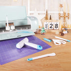 REALIKE Brayer Roller & Mat Tweezers Remover Set Craft Stamping Brayer Tools Compatible with Cricut/Silhouette/Brother Crafting Printmaking