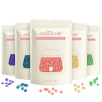 Wax Beads, Anreacho 1.1 lb Hard Wax Beans for Hair Removal, Brazilian, Bikini, Face, Eyebrows, Underarms, Chest, Back, Legs, Wax Refill for Women & Men, Pack of 5