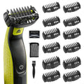 Guards Guide Comb Set - 0.5/1/1.5/2/2.5/3/3.5/4/4.5/5/7/9mm for Norelco Trimmer, Compatible with Obalde QP2724/QP2834/QP2520/30, QP2620, Comb Attachments with Cleaning Brush and Storage Bag