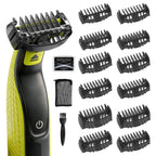 Guards Guide Comb Set - 0.5/1/1.5/2/2.5/3/3.5/4/4.5/5/7/9mm for Norelco Trimmer, Compatible with Obalde QP2724/QP2834/QP2520/30, QP2620, Comb Attachments with Cleaning Brush and Storage Bag