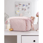 Buy now BAGSMART Travel Makeup Bag, Cosmetic Bag Make Up Organizer Case,Large Wide-open Pouch for Women Purse for Toiletries Accessories Brushes at indiglob india