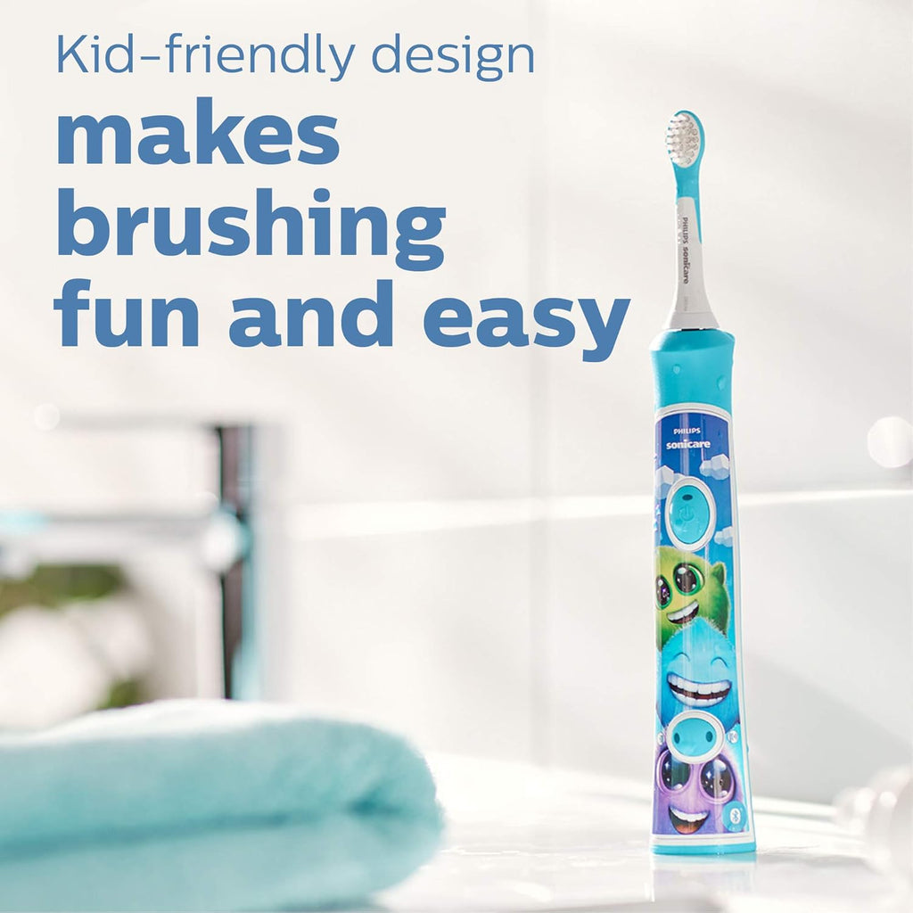 Buy now Philips Sonicare for Kids 7+ Genuine Replacement Toothbrush Heads, 2 Brush Heads, Turquoise and White, Standard, HX6042/94 at indiglob india