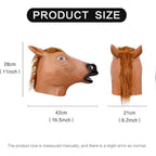 Buy now MOLEZU Horse Head Mask for Adult, Brown Horse Head Latex Animal Mask, Novelty Halloween Costume for Masquerade Party. at indiglob india