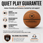 WAWAWEWA The Official Silent Basketball Hoop Wall-Mounted Indoor Rim 12"