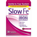 Slow Fe 45mg Iron Supplement for Iron Deficiency, Slow Release, 30 Tablets | Easy to Swallow, High Potency, Gentle on Your Stomach, For Daily Use and Less Discomfort, Helps with Anemia