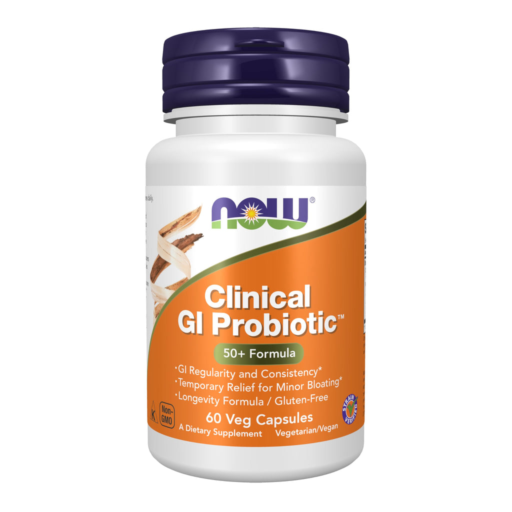 Buy now NOW Foods Supplements, Clinical GI ProbioticÆ’?â€º, 50+ Formula, Strain Verified, 60 Veg Capsules at indiglob india