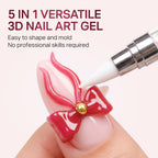 Premium imported MIZHSE 3D Sculpting Gel for Nail Art, easy to shape and mold for stunning designs without professional skills.