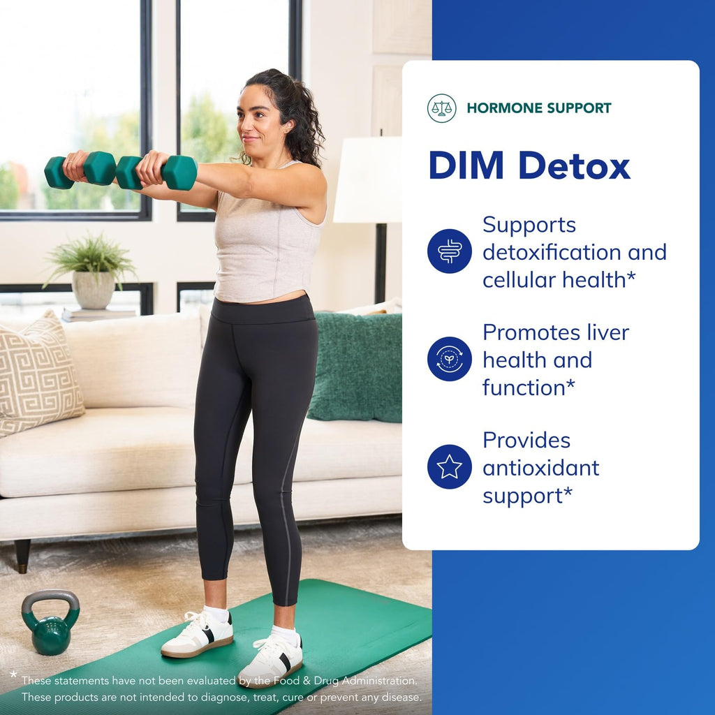 Pure Encapsulations DIM Detox, 60 Capsules | Supplement Support for Detoxification and Cellular Health*, Liver Support, Antioxidant and Hormone Metabolism Support