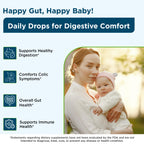 Wellements Organic Baby Probiotic Drops Gut Health Gas & Colic 0.25 Fl Oz