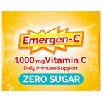 Emergen-C Vitamin C 1000mg Immune Support, Raspberry Lemonade, 36 Packets | Zero Sugar, B Vitamins for Energy, Zinc and Manganese, Electrolytes, Stevia Sweetened, Caffeine Free