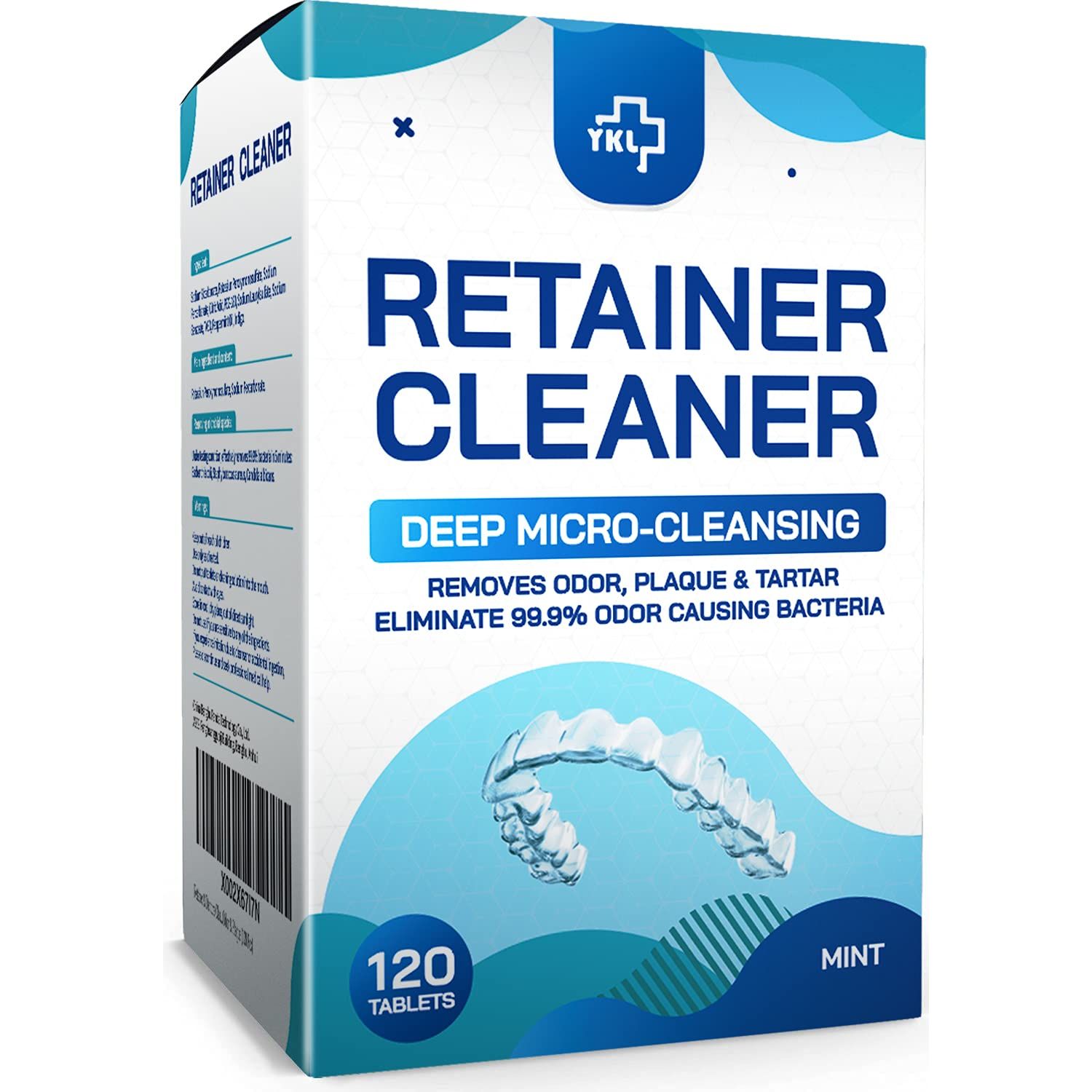 Buy now Retainer & Denture Cleaner Tablets - 4 Months Supply (120 pcs) Dental Retainers for Aligner - Mouth & Night Guards - False Teeth Whitening - Removes Odor & Plaque (120 Pcs) 1 Count (Pack of 1) at indiglob india