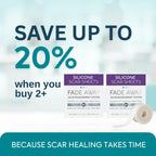 Fade Away Silicone Scar Tape Roll for Surgical Scars, Medical Grade, 6 ft