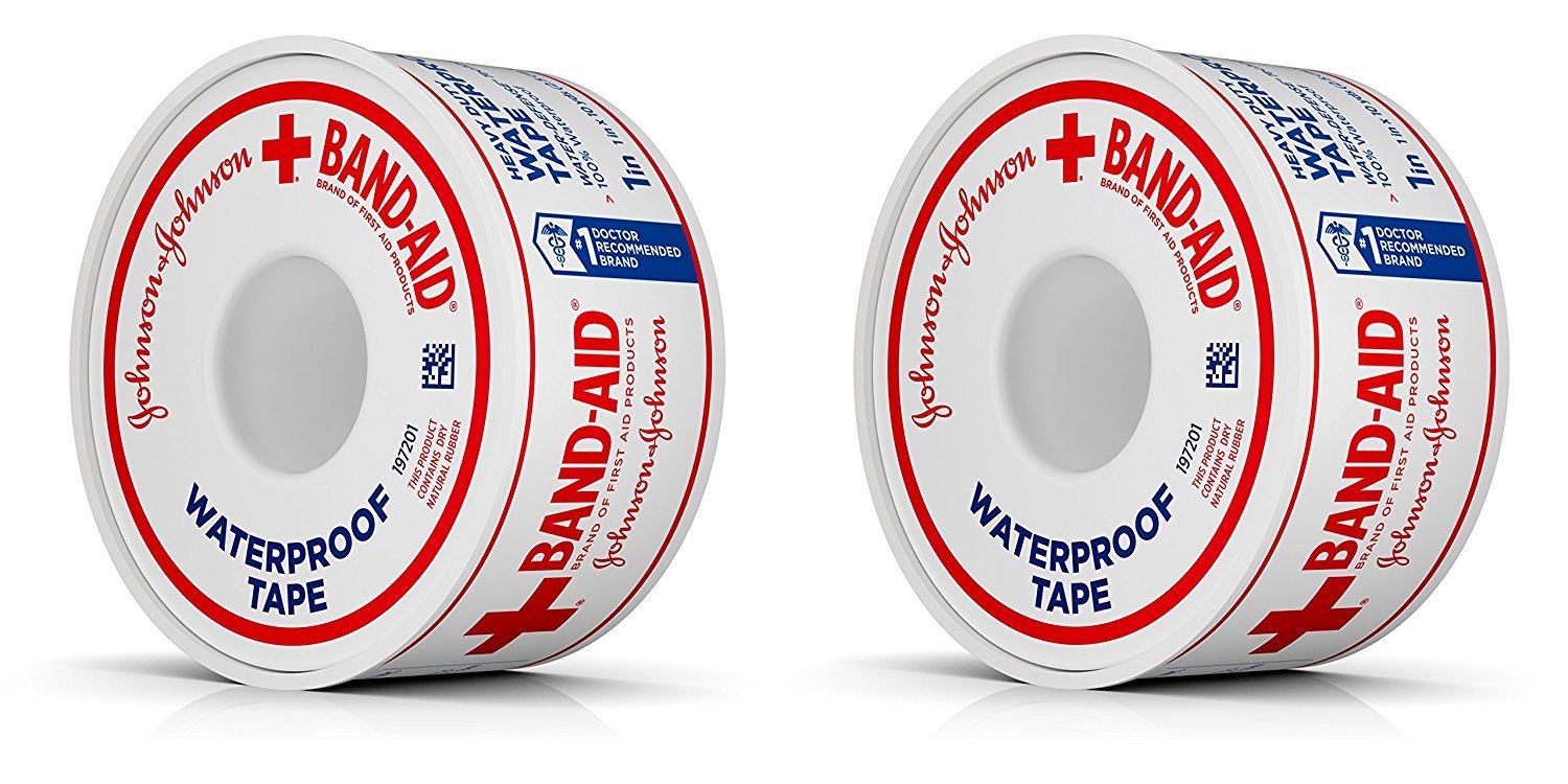 Buy now Band-Aid Brand of First Aid Products 100% Waterproof Self-Adhesive Medical Tape Roll to Secure Bandages, Durable First Aid Wound Care Bandaging Tape, 1 Inch by 10 Yards (Pack of 2) at indiglob india