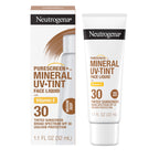 Buy now Neutrogena Purescreen+ Tinted Sunscreen for Face with SPF 30, Broad Spectrum Mineral Sunscreen with Zinc Oxide and Vitamin E, Water Resistant, Fragrance Free, Medium Deep, 1.1 fl oz at indiglob india