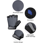 Buy now SATINIOR 4 Pairs Fingerless Gloves Half-finger Cycling Sport Gloves for Outdoor Sports Biking Riding at indiglob india