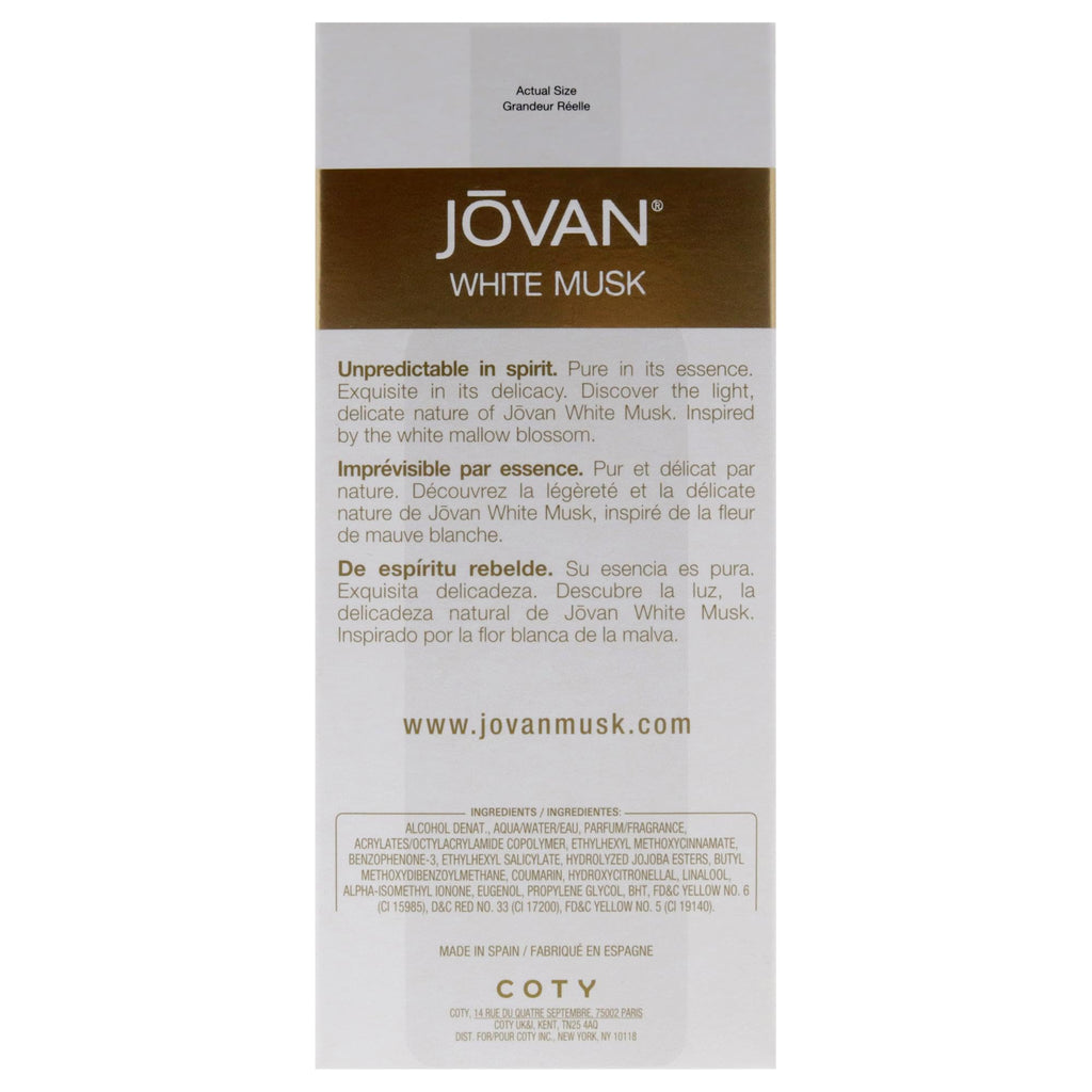 Jovan White Musk By Jovan For Women. Cologne Spray 3.25 Oz.