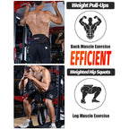 Dip Belt With 37" Chain for Weightlifting, 550LBS for Dips & Pullup