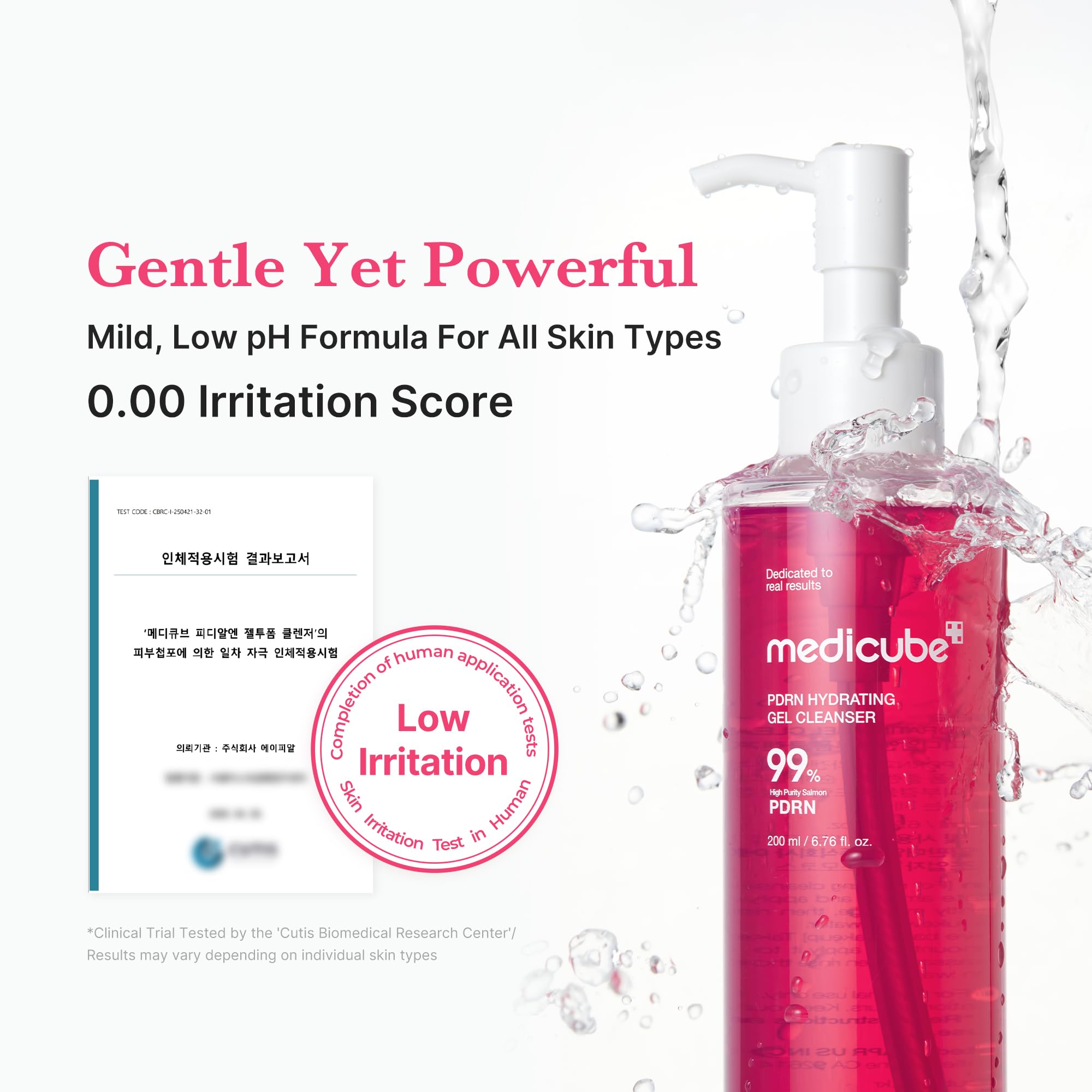 medicube PDRN Jelly to Foam Cleanser - Gentle Low pH Hydrating Cleanser | Hydrating Daily Face Wash with PDRN, Collagen & LHA - For All Skin Types, Korean Skincare, 200ml