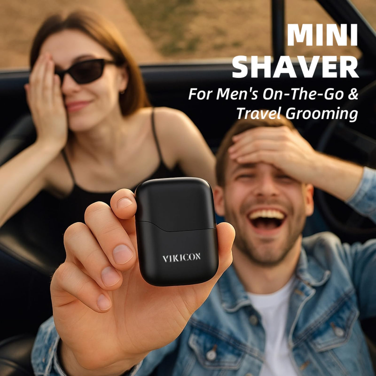 VIKICON Electric Foil Shaver for Men, Compact Portable Mini Razor for Face