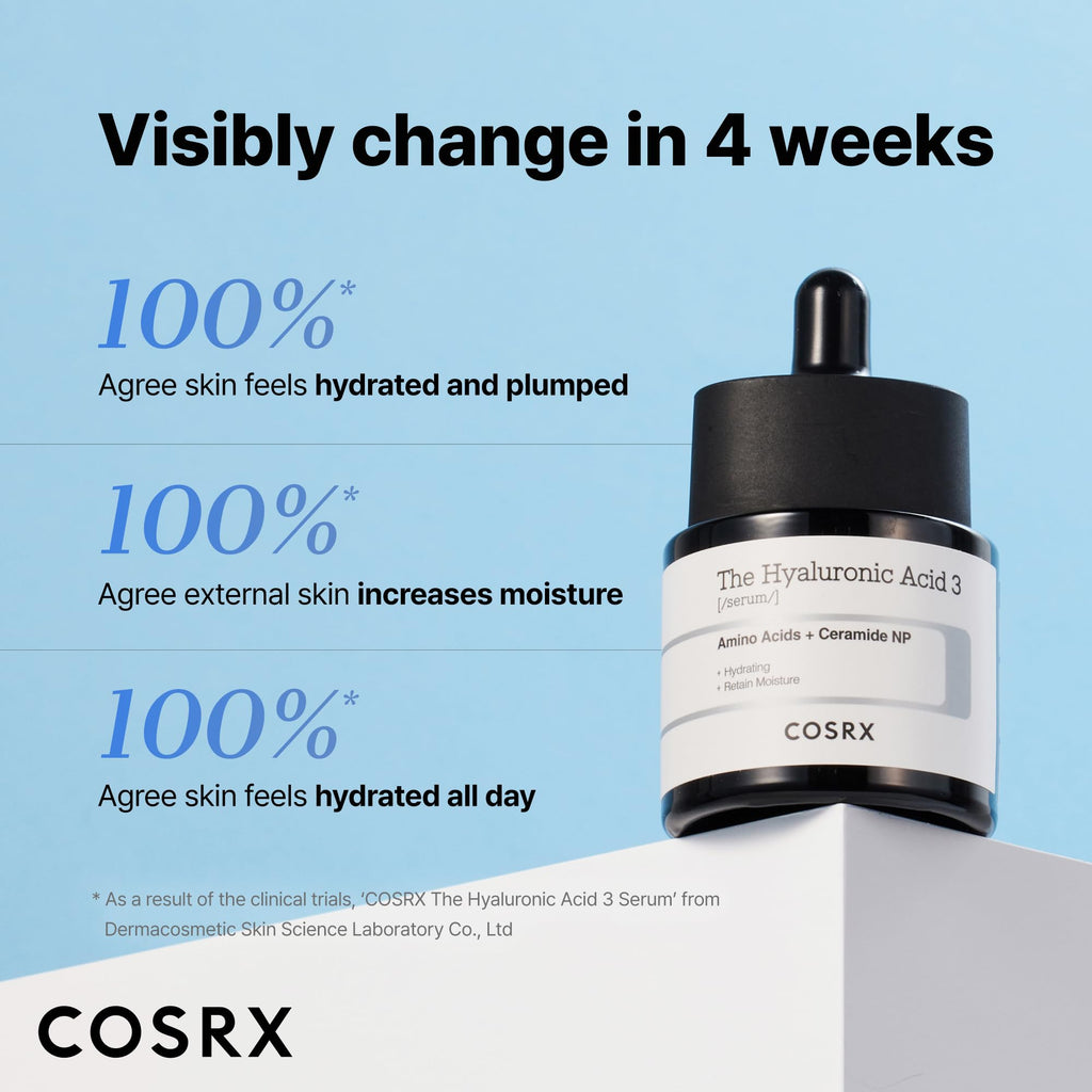 Buy now COSRX Pure Sodium Hyaluronic Acid 3% Serum, Hydratying & Moisture Boosting for Fine Lines & Wrinkles, Repair Dry Skin, 0.67fl.oz/20ml, No Artificial Fragrance, Korean Skin Care at indiglob india