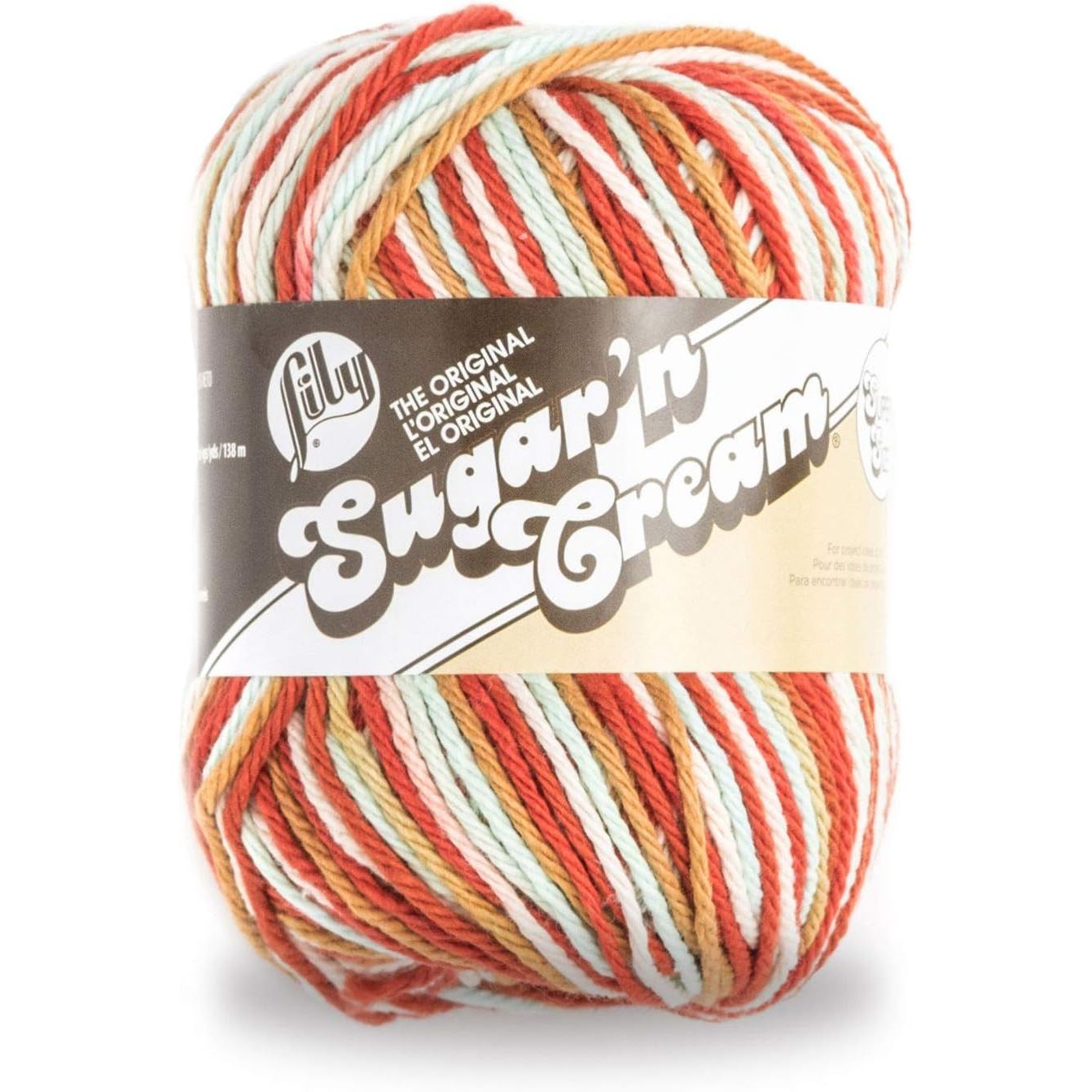 Buy now Lily Sugar'n Cream Super Size Ombres Yarn, 3 oz, Potpourri, 1 Ball 3 oz Small Ball Sunrise Ombre at indiglob india