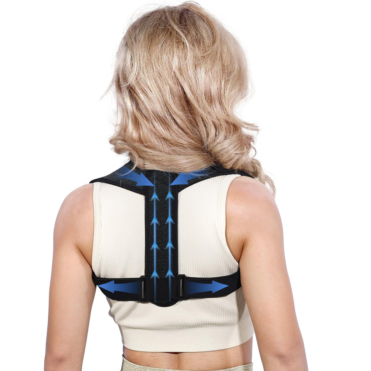 Posture Corrector for Women & Men, Adjustable Upper Back Brace Straightener