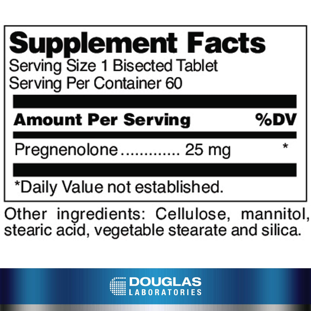 Douglas Laboratories Pregnenolone (25 mg), 60 Tablets