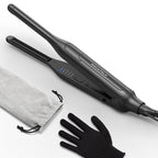 Wavytalk 0.3" Pencil Flat Iron Small Straightener for Short Hair&Pixie Cut | 5 Adjustable temperature settings, 0.3" Ceramic Tourmaline Plates Control Root Styling, Curved Design with Rounded Edges