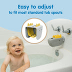 Dr. Brown’s CleanUp Dino-Soft Baby Bath Spout Cover, Soft and Safe on Tub Faucet, Toddler Bathtub Safety for Kids, BPA Free, Certified Plastic Neutral