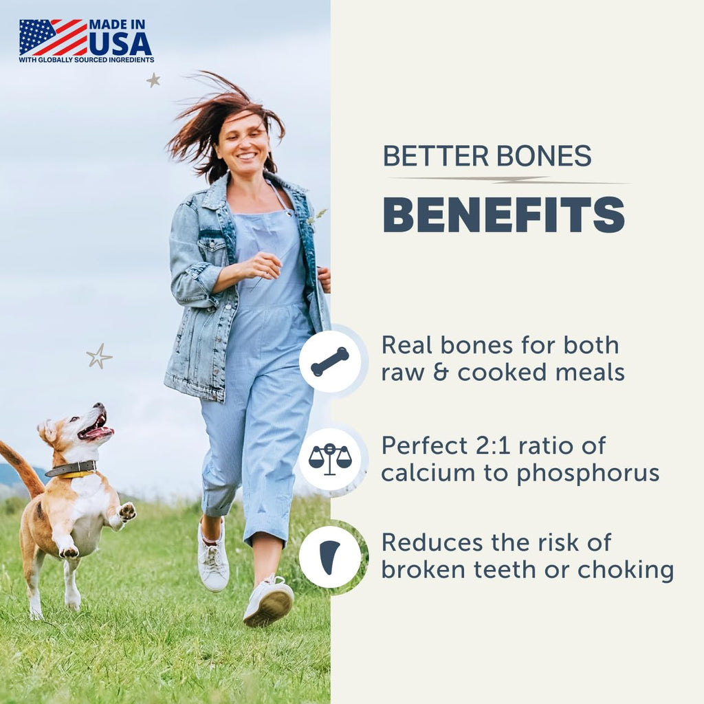 Four Leaf Rover Better Bones Bone Meal for Dogs, Dog Calcium Supplement