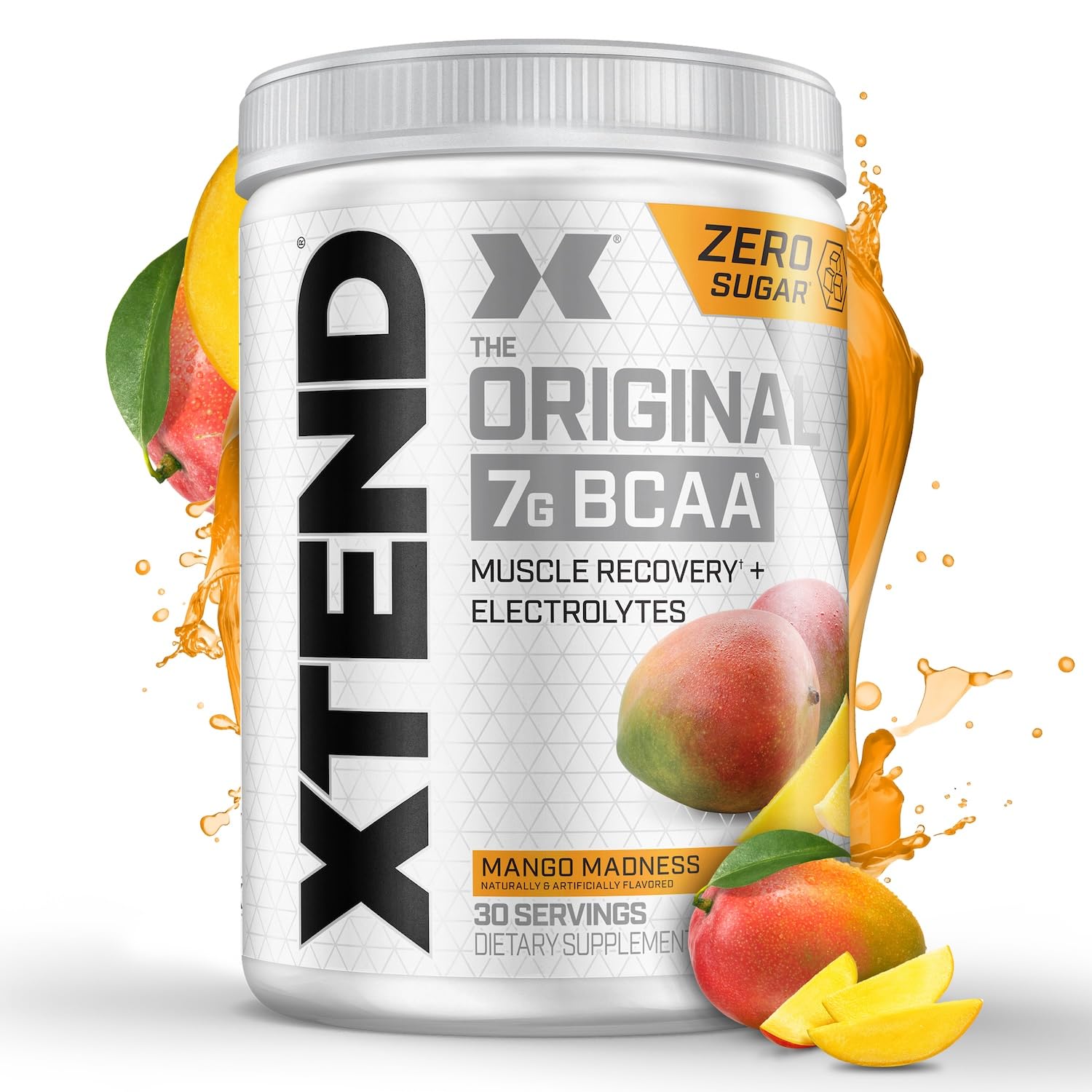 Buy now Xtend Original BCAA Powder 7g BCAA and 2.5g L-Glutamine, Sugar Free Post Workout Muscle Recovery Drink with Amino Acids for Men & Women, 30 Servings Mango Madness 13.2 Ounce (Pack of 1) at indiglob india