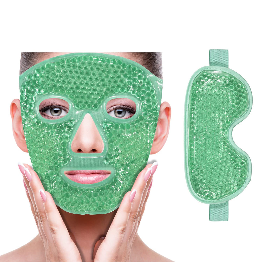 Buy now Cold Face Eye Mask Ice Pack Reduce Facial Puff, Dark Circles, Gel Hot Heat Cold Compress Pack, Face SPA Gift for Woman Sleeping, Pressure, Headaches, Skin Care, Post Laser Cosmetic Care[Blue] at indiglob india