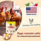 Natural Chicken Dewormer Powder, Chili Mix Formula, 1LB XL Pouch, Poultry Wormer for Laying Hens, Egg Safe, Gut Health Support, US-Made for Backyard Flocks