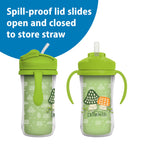 Dr. Brown's Milestones Insulated Sippy Cup, Blue & Green, 2-Pack