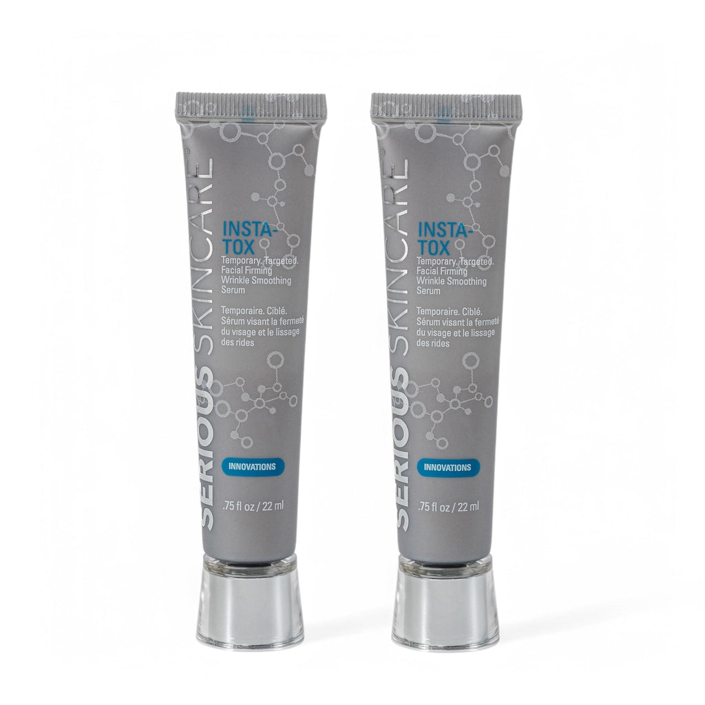 Buy now Serious Skincare INSTA-TOX Instant Wrinkle Smoothing Serum - Facial Filler Improves Appearance of Lines, Pores & Deep Wrinkles - Temporary Skin Tightener - Face Firming - .75 Fl Oz (2Pack) at indiglob india