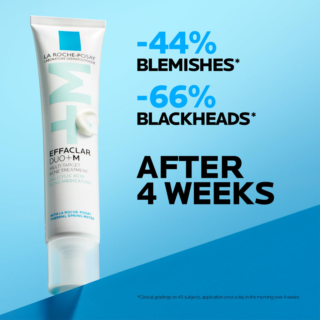 La Roche-Posay Effaclar Salicylic Acid Acne Treatment For Face, Mattifying Acne Gel Cream Spot Treatment for Blackheads, Whiteheads & Pores, Prevents New Pimples, Non-Greasy, Sensitive Skin Safe