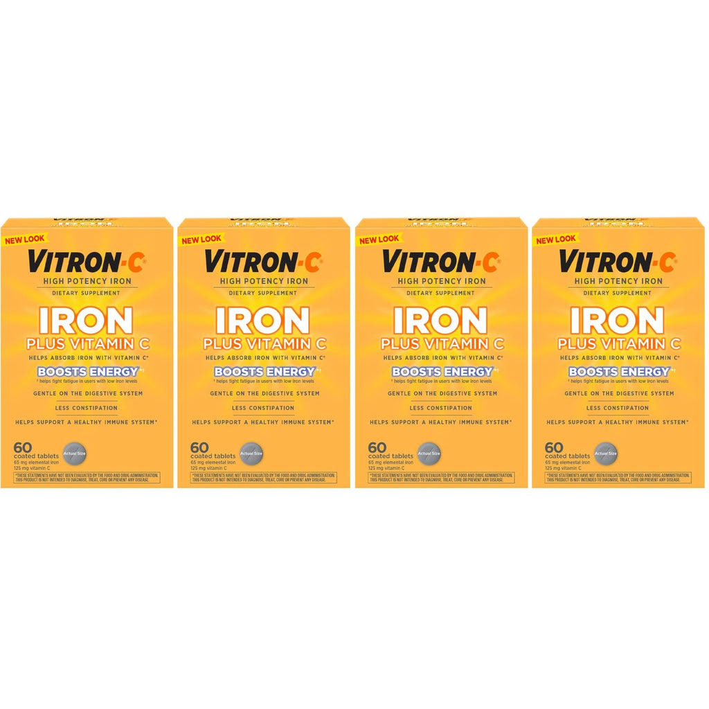 Vitron-C High Potency Iron Supplement, 60ct and Mag-Ox 400 Magnesium Mineral Supplement 60ct
