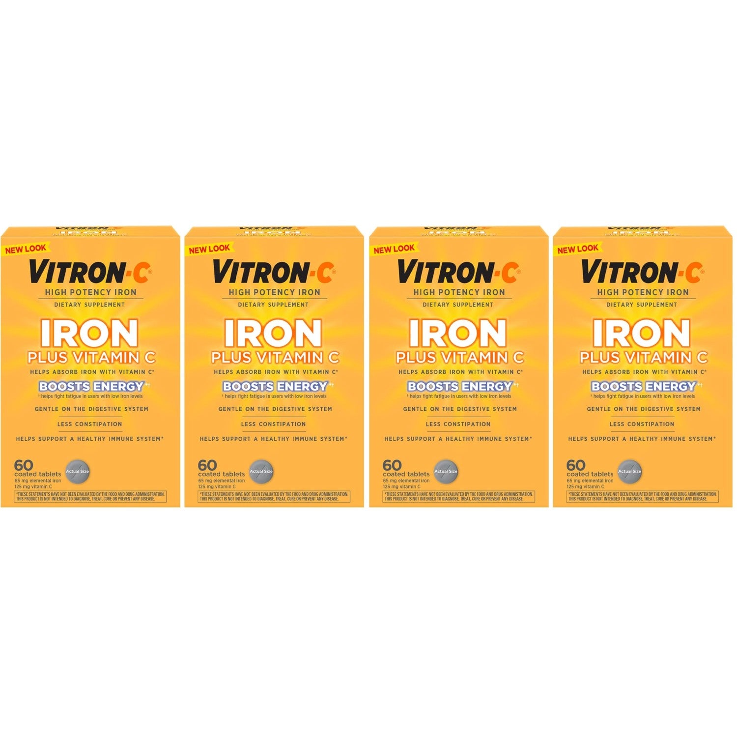 Vitron-C High Potency Iron Supplement, 60ct and Mag-Ox 400 Magnesium Mineral Supplement 60ct