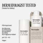 Nécessaire The Sex Gel. Water-Based Personal Lubricant. Hyaluronic Acid + Lactic Acid. No Fragrance Added. Non-Staining. Safe for Toys + Condoms. 50 ml / 1.7 fl oz.