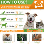 Oral Flea and Tick Prevention for Dogs and Cats with Vitamin 60ml- Bacon