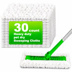 30 Count Heavy Duty Dry Cloths Pads for Swiffer Sweeper Mop