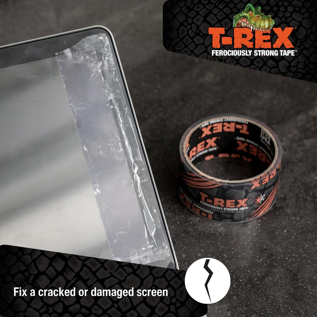 Buy now T-REX Ferociously Strong Repair Tape, Sticks to Wet Surfaces, All Weather and UV Resistant, 1.88" x 9 Yards, Clear, 1-Roll (241535) at indiglob india